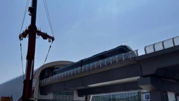 Астанадағы LRT желісінде кабель өртенді