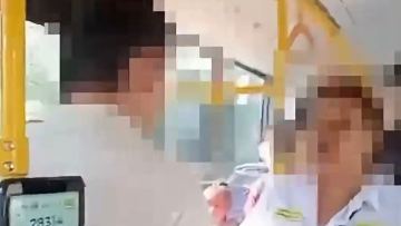 Astanada avtobýstaǵy janjal videoǵa túsip qaldy