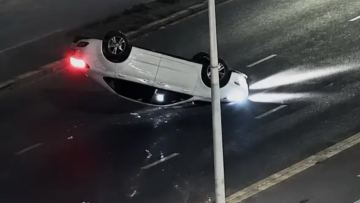 Astanada iri jol apaty videoǵa túsip qaldy