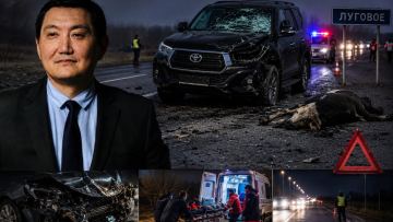 Жамбыл облысында экс-депутат Бақытжан Базарбек мінген Toyota көлігі адамды қағып кетті