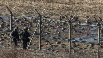Корея шекарасындағы жарылыс: үш сарбаз жараланды