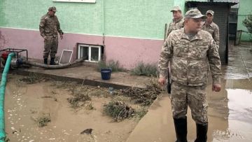 Түркістан облысында бірнеше ауылды су басты