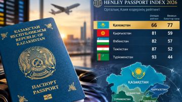 Қазақстан паспорты Орталық Азиядағы ең мықты паспорт атанды