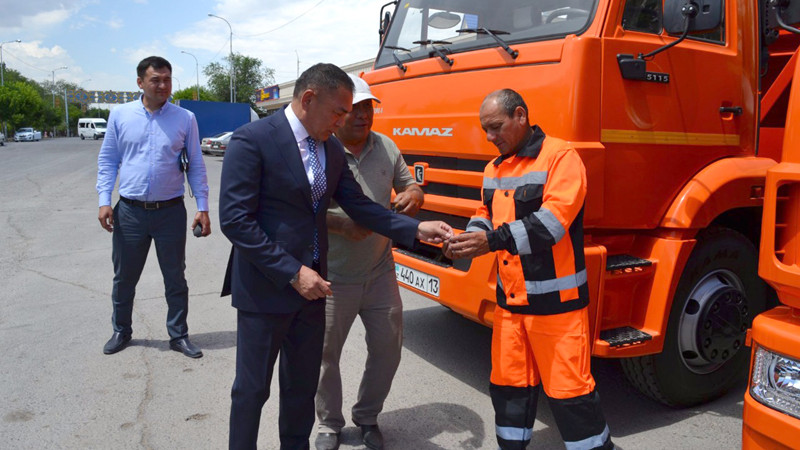 Túrkistan qalasyna sý jańa tazalyq tehnikalary tabystaldy