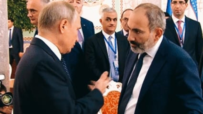 "تاقتان تايدىرماق بولدى...". پاشينيان پۋتينگە ەسكەرتۋ جاسادى