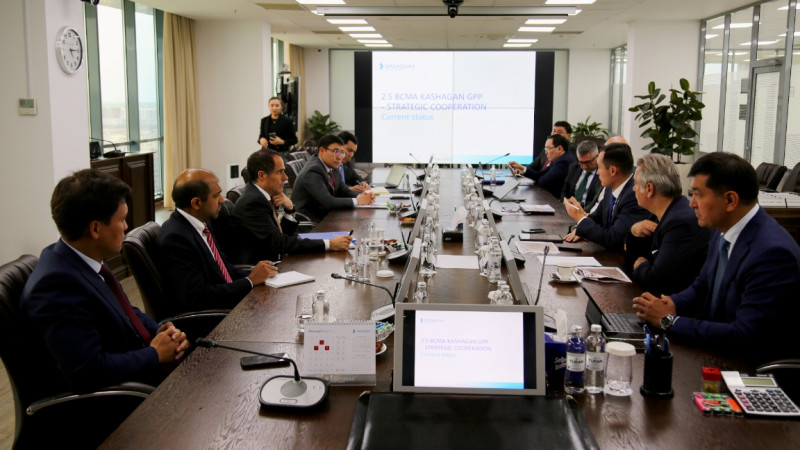 QazaqGaz, كاتارلىق Power International Holding جەنە North Caspian Operating Company بٸرلەسكەن جوبالاردىڭ بارىسىن تالقىلادى