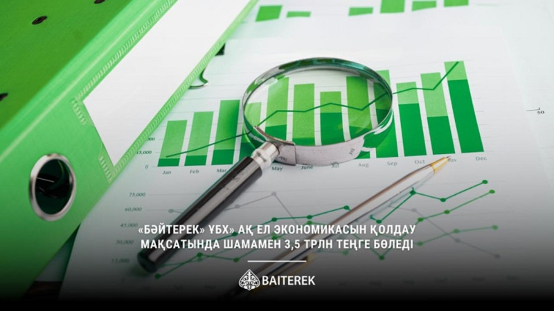 «Báiterek» UBH» AQ el ekonomikasyn qoldaý maqsatynda shamamen 3,5 trln teńge bóledi