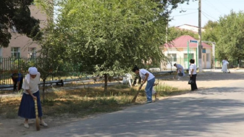 Arys qalasynda Konstitýtsiia kúnine orai senbilik ótti