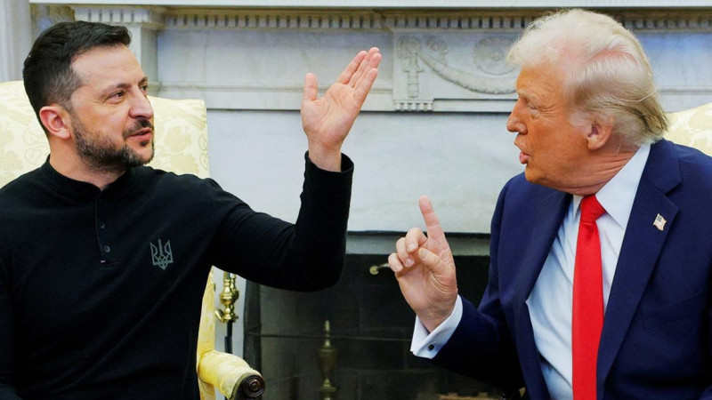 "بٸزگە بۇيىرىپ سٶيلەۋگە قاقىڭىز جوق!" ترامپ پەن زەلەنسكيي اشىق داۋلاستى