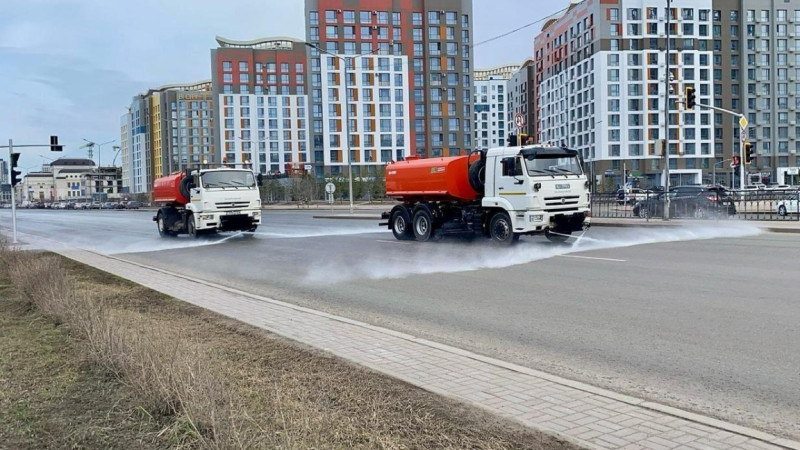 Астанада жалпы тазалық жұмысы жүріп жатыр