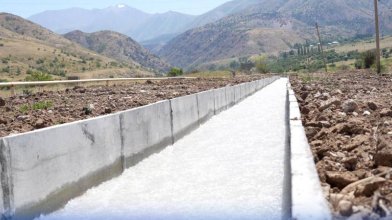 تٷركٸستان وبلىسىندا 76 شاقىرىمنان استام كانال بەتوندالدى