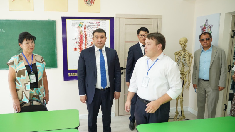 Түркістан: Нұралхан Көшеров Төлебидегі әлеуметтік нысандардың құрылысын қадағалады