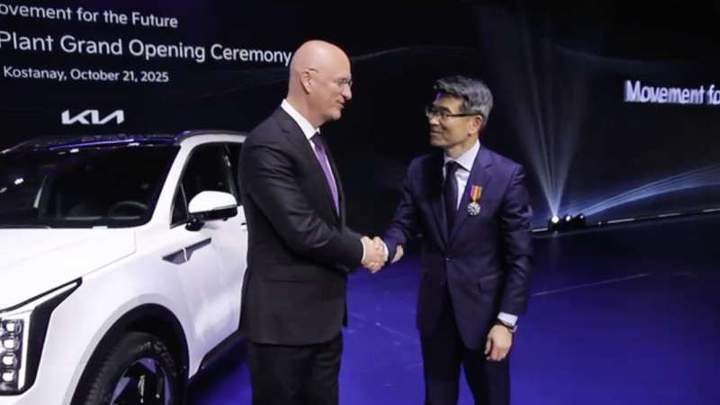 Қостанайда Kia Qazaqstan зауыты іске қосылды