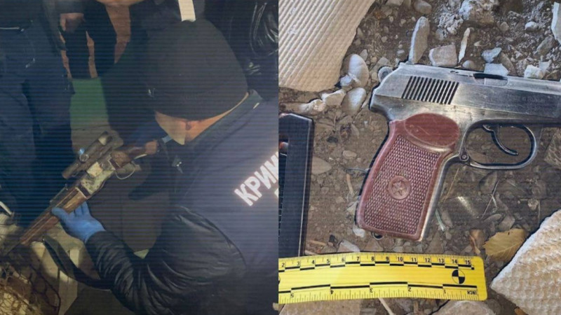 قاڭتار وقيعاسى كەزٸندە ۇرلانعان قارۋلار تەركٸلەندٸ