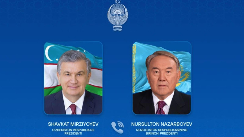 Nursultan Nazarbaev Ózbekstan prezidentimen sóilesti