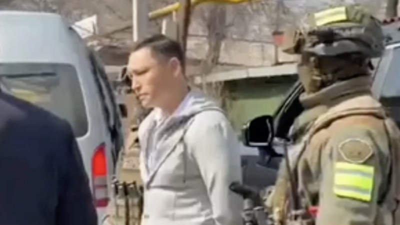 Алматыда Санжар Боқаев ұсталған сәттің видеосы тарады