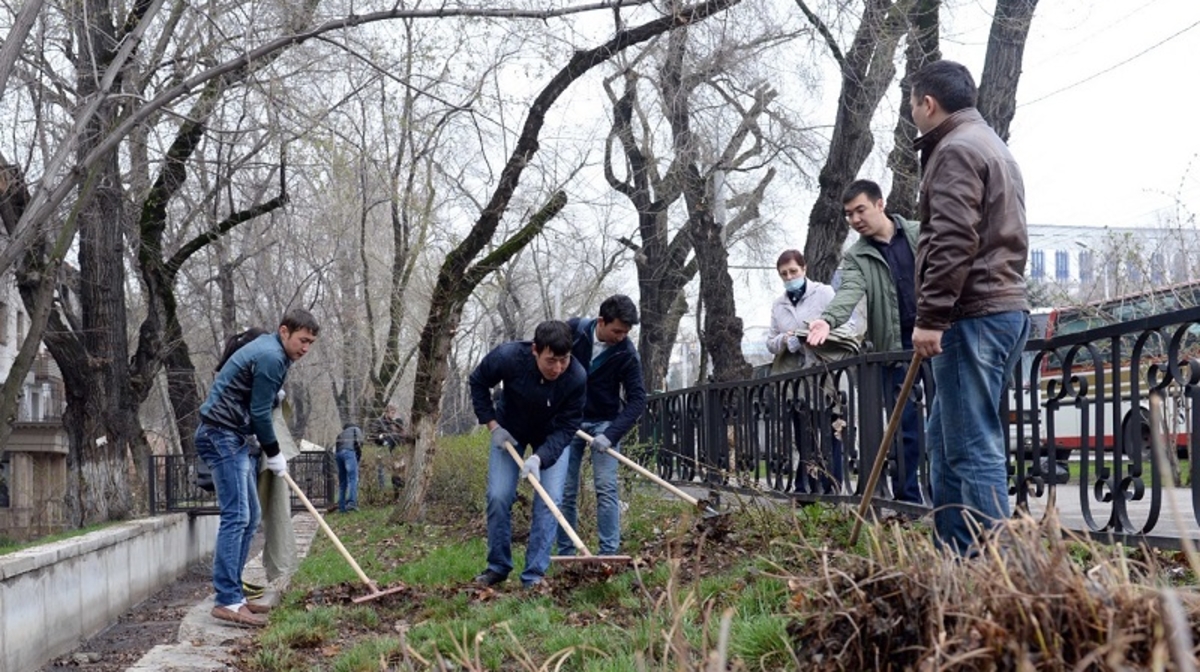 الماتىدا Almaty Clean & Green جالپىقالالىق سەنبٸلٸك اياسىندا بەس اعاش كٶشەتٸن وتىرعىزۋدى كٶزدەپ وتىر