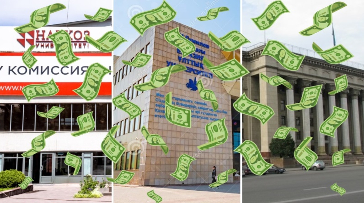 Stýdentteri qańǵyp júrgen oqý oryndardyń basshylary milliondap syiaqy alǵan