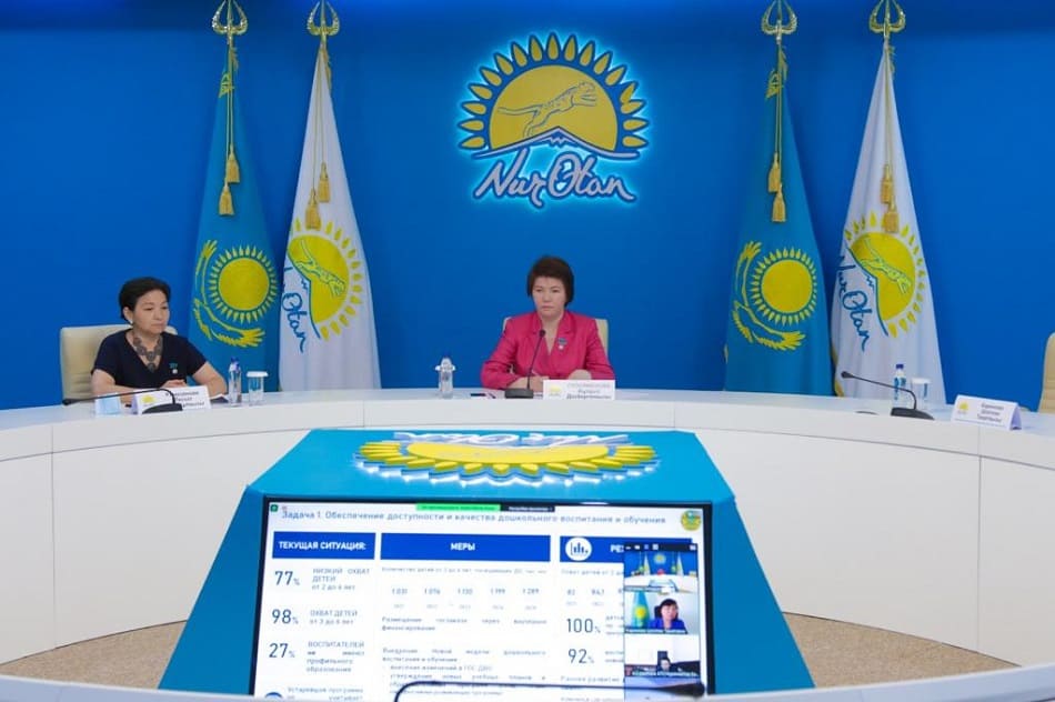 «Nur Otan». Aýyl men qala mektepterindegi bilim alshaqtyǵyn azaitý máselesin talqylady