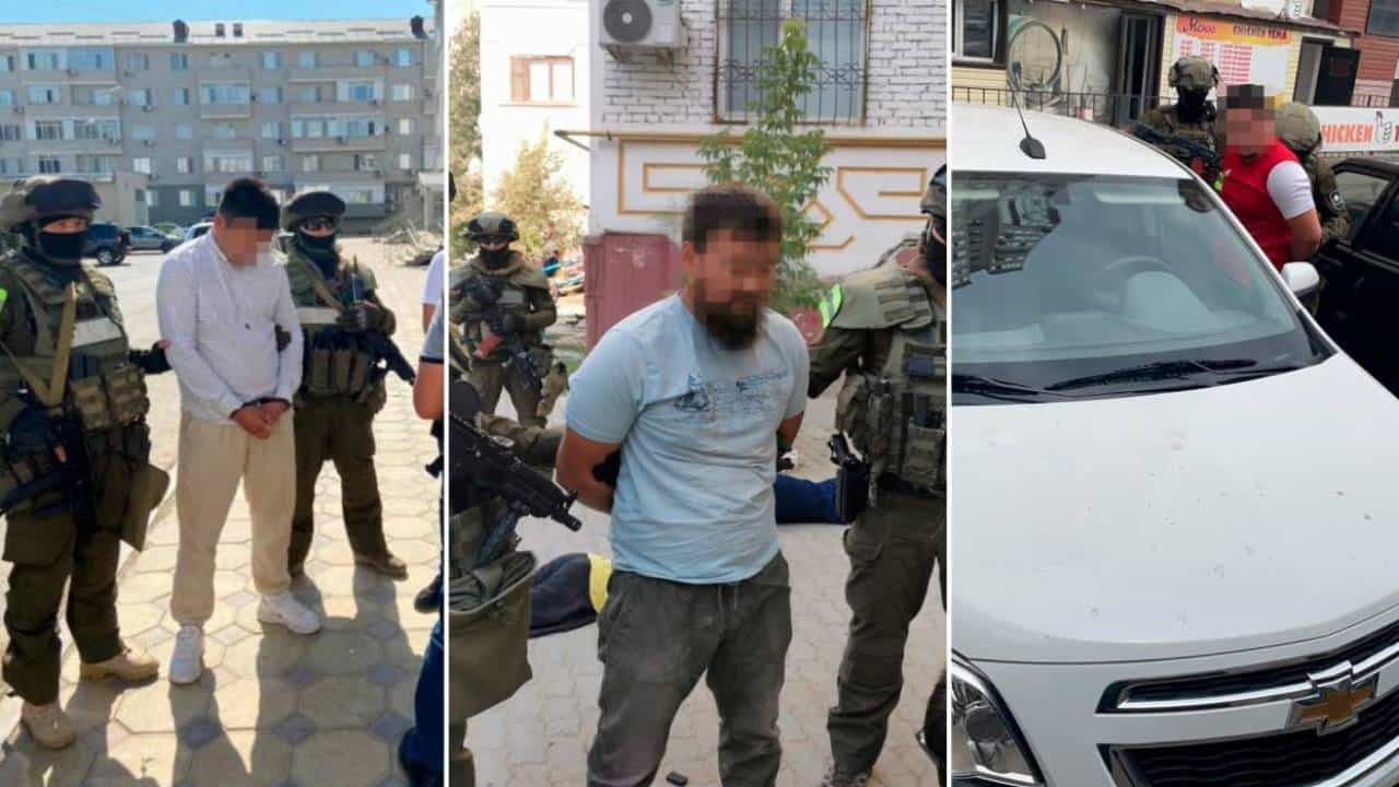 اتىراۋدا تاكسي جٷرگٸزۋشٸلەرٸن بوپسالاعان "ساقالدى" رەكەتيرلەر قولعا تٷستٸ