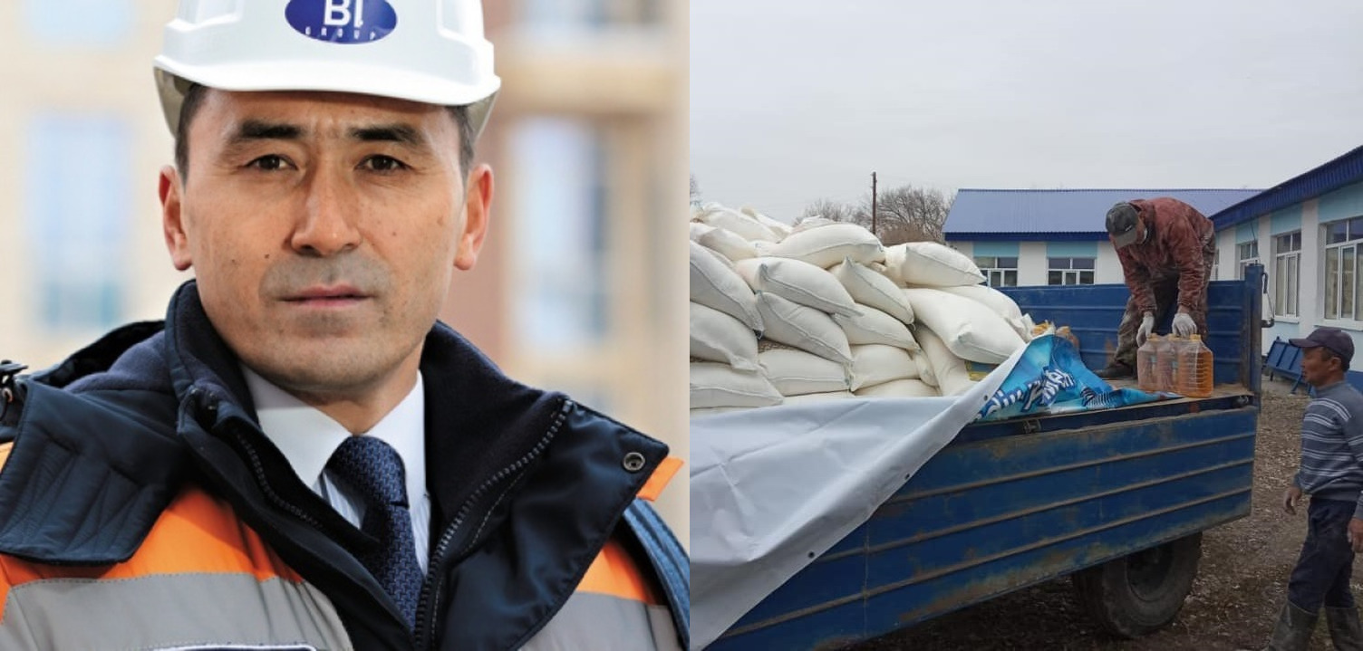 Aidyn Rahymbaev týǵan aýylynyń barlyq turǵyndaryna kómek kórsetti