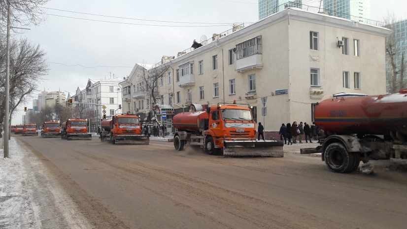 Елорданы қардан тазалау қарқынды жүруді