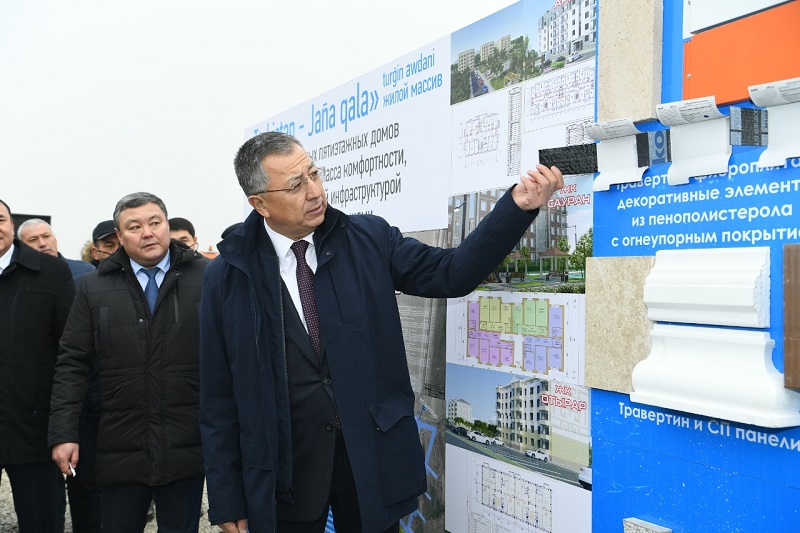 «Túrkistan – jańa qala» turǵyn úi alabynyń irgetasy qalandy