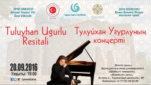 Túrik pianisti Týlýihan Ýgýrlýnyń «Ahmet Iasaýi» kontsertteri