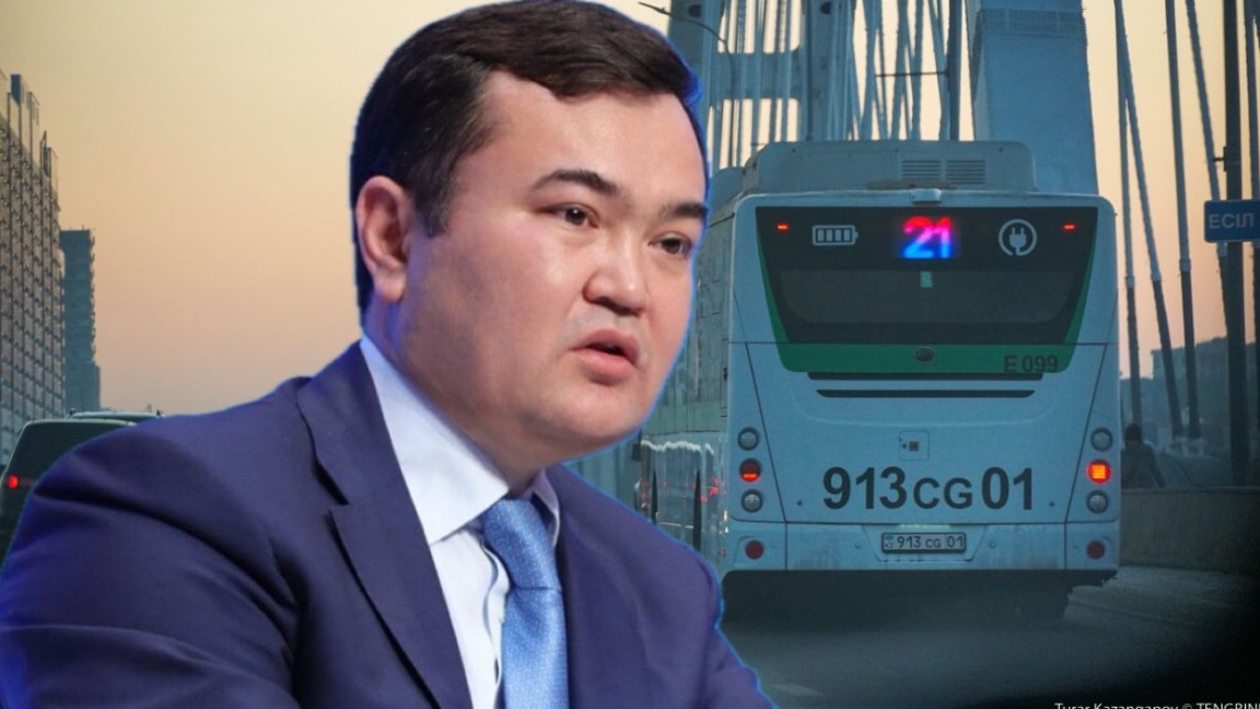 "Jumys kóp". Astana ákimi Jeńis Qasymbek avtobýspen júrmeitinin aitty