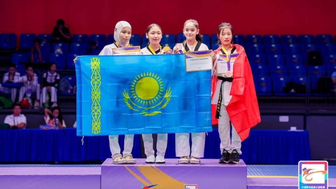 Túrkistandyq taekvondoshylar Qytaida ótken halyqaralyq týrnirden oljaly oraldy