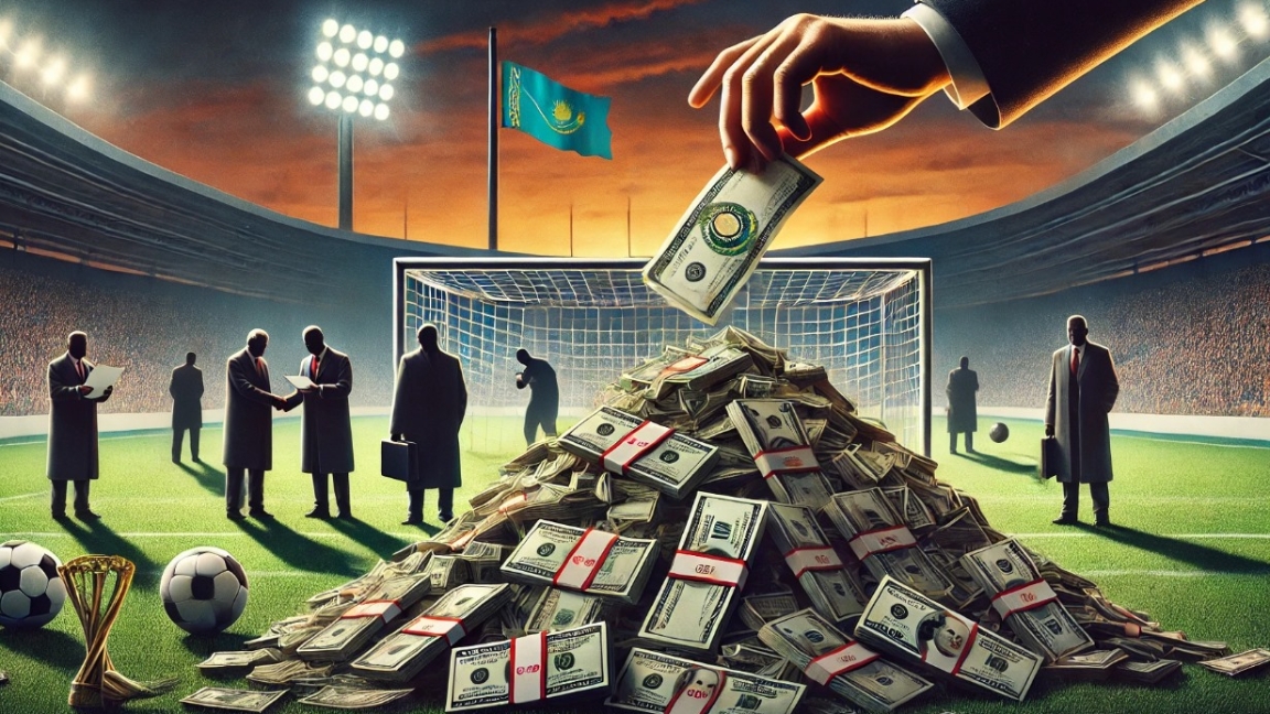 فۋتبولداعى كوررۋپتسييا: «كاسپيي» فۋتبول كلۋبىندا 27 ملن تەڭگە جىمقىرىلعان