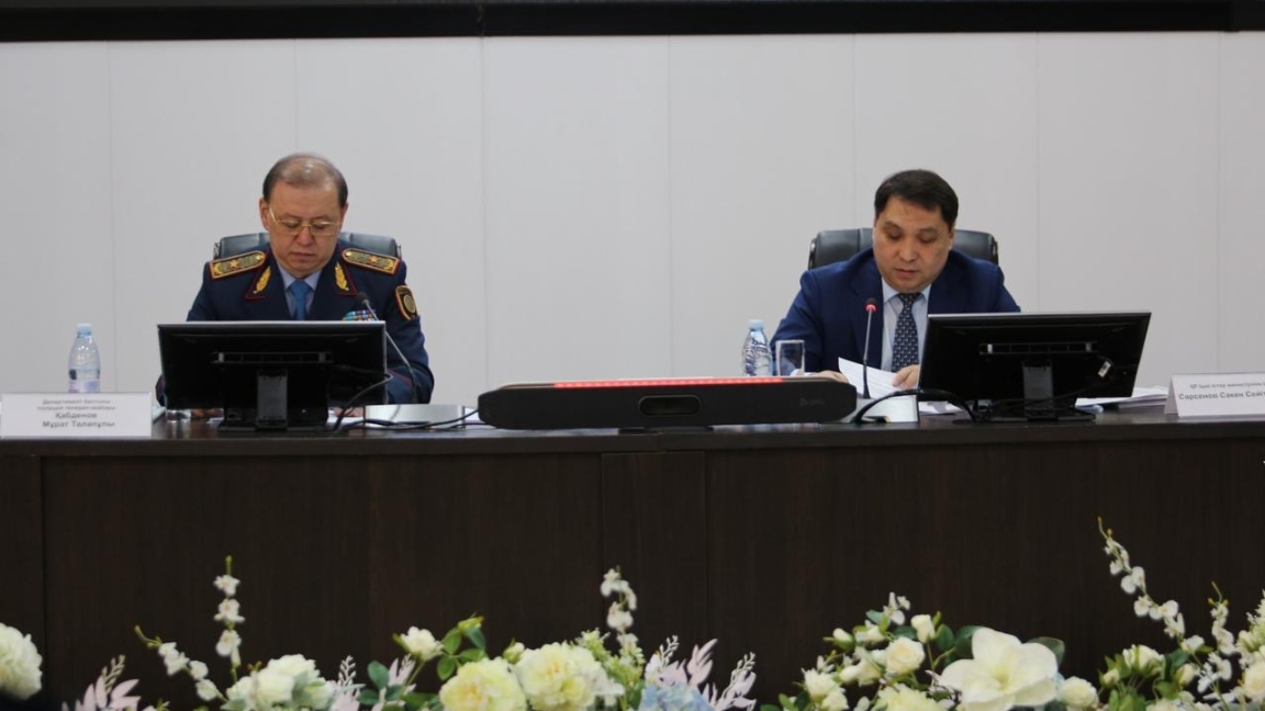 IIM orynbasary Sáken Sársenov Túrkistan oblysynyń politsiia qyzmetimen tanysty
