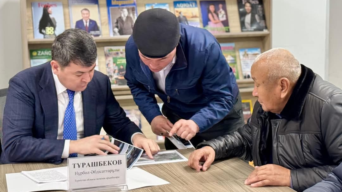 Túrkistan oblysynyń ákimi men onyń orynbasarlary bekitilgen kestege sáikes jeke qabyldaý ótkizýde