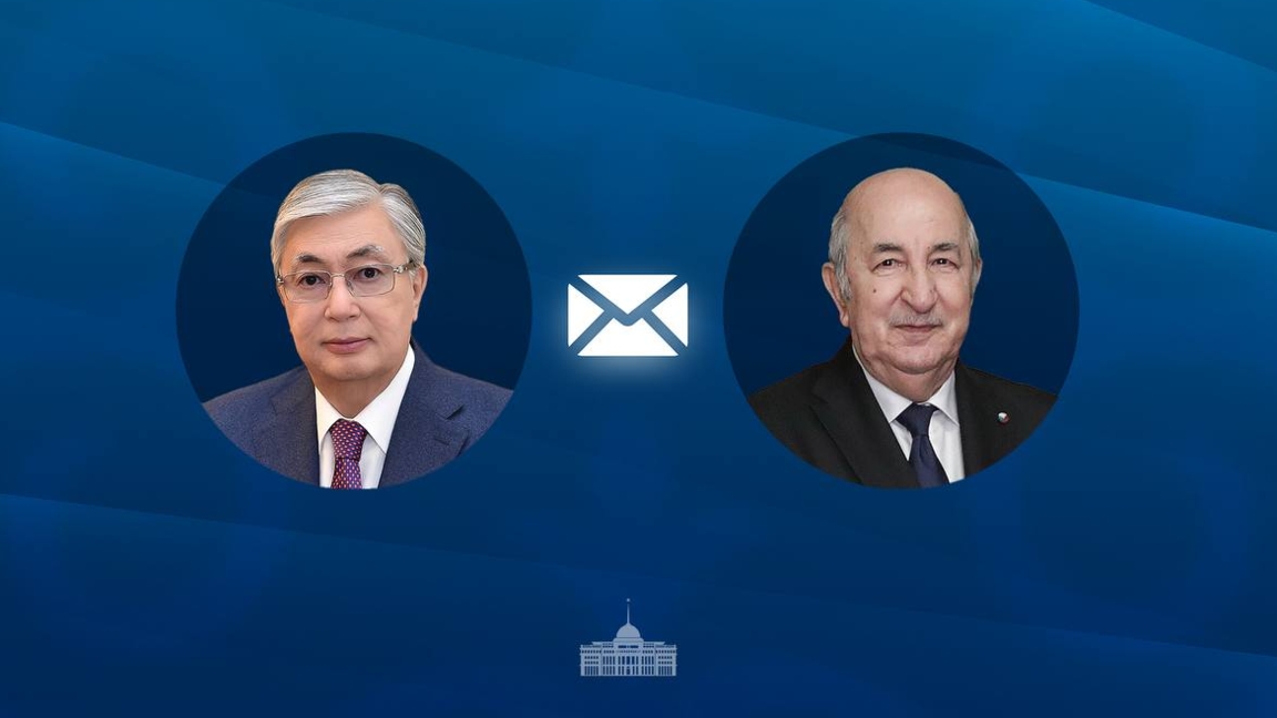 مەملەكەت باسشىسى الجير پرەزيدەنتٸنە قۇتتىقتاۋ جەدەلحاتىن جولدادى