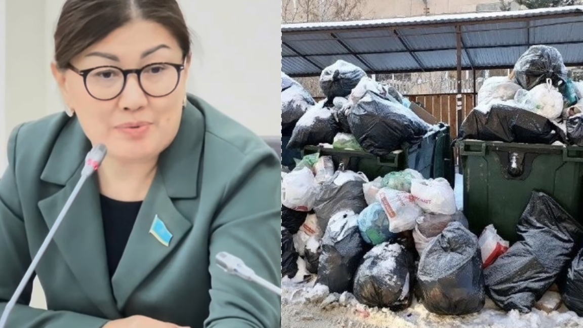 Májilis depýtaty Astananyń qoqysqa batyp jatqanyn aityp shaǵymdandy
