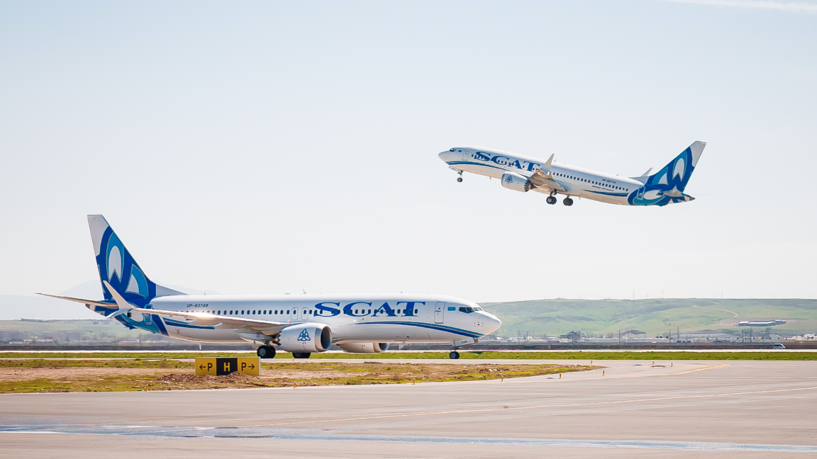 SCAT فلوتىن كەڭەيتتٸ: ەكٸ جاڭا Boeing 737 MAX 8 كەلدٸ