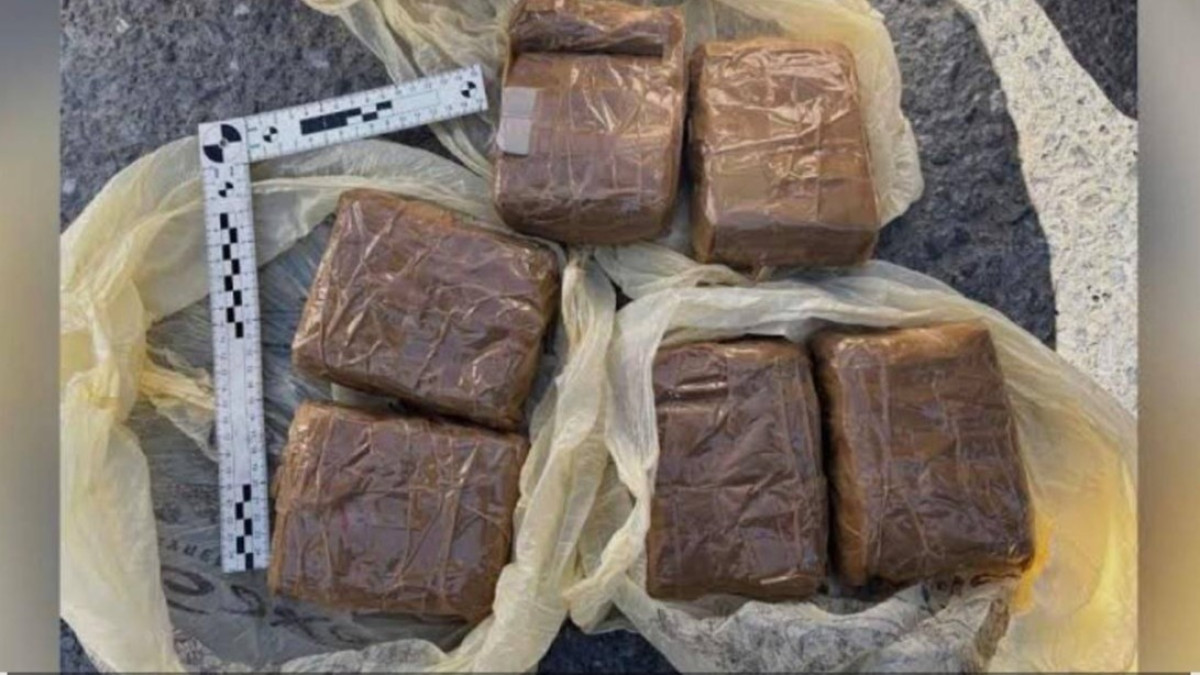 Жамбыл облысында полицейлер заңсыз айналымнан 3 келіге жуық гашиш тәркіледі