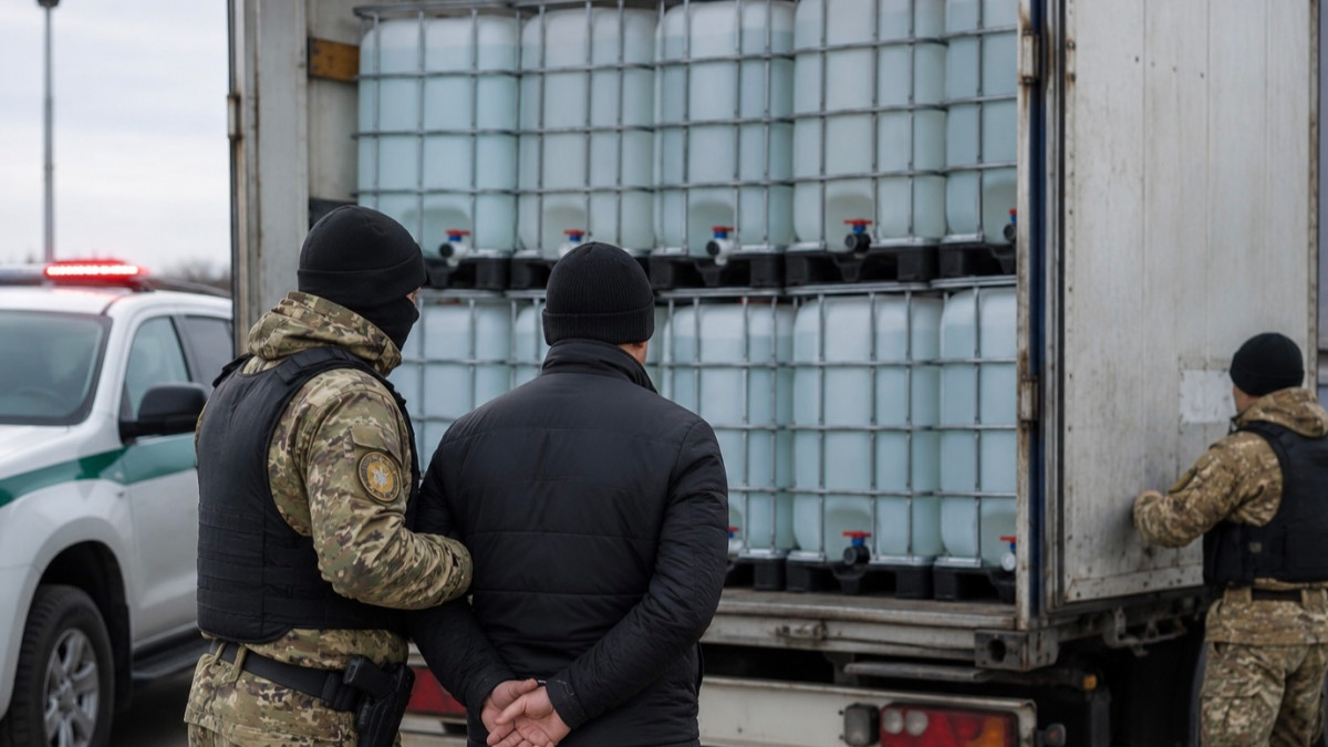 Қостанай облысында 24 тонна спиртті Ресейге заңсыз шығармақ болған ер адам ұсталды