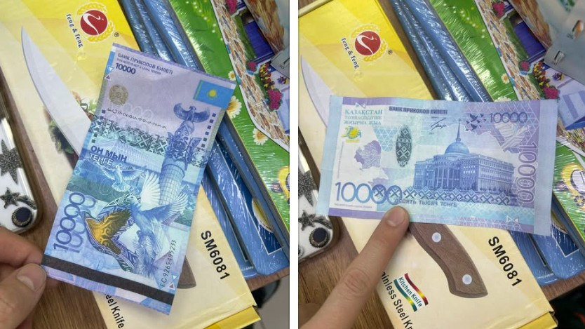 Жалған 10 мың теңгелік купюра: кәсіпкер шығынға батқанын айтты