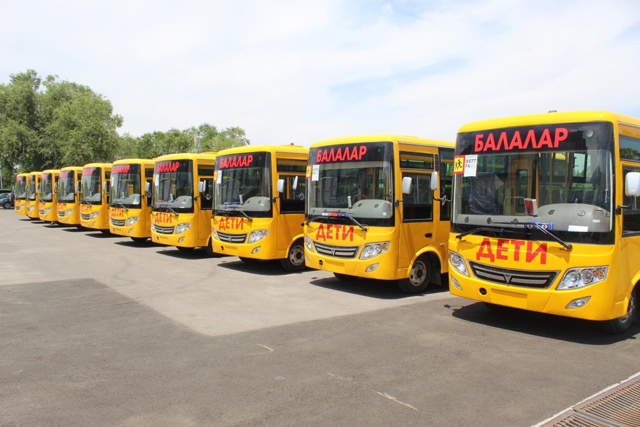 Талғар ауданында 8 мектепке 10 жаңа балалар автобусы берілді