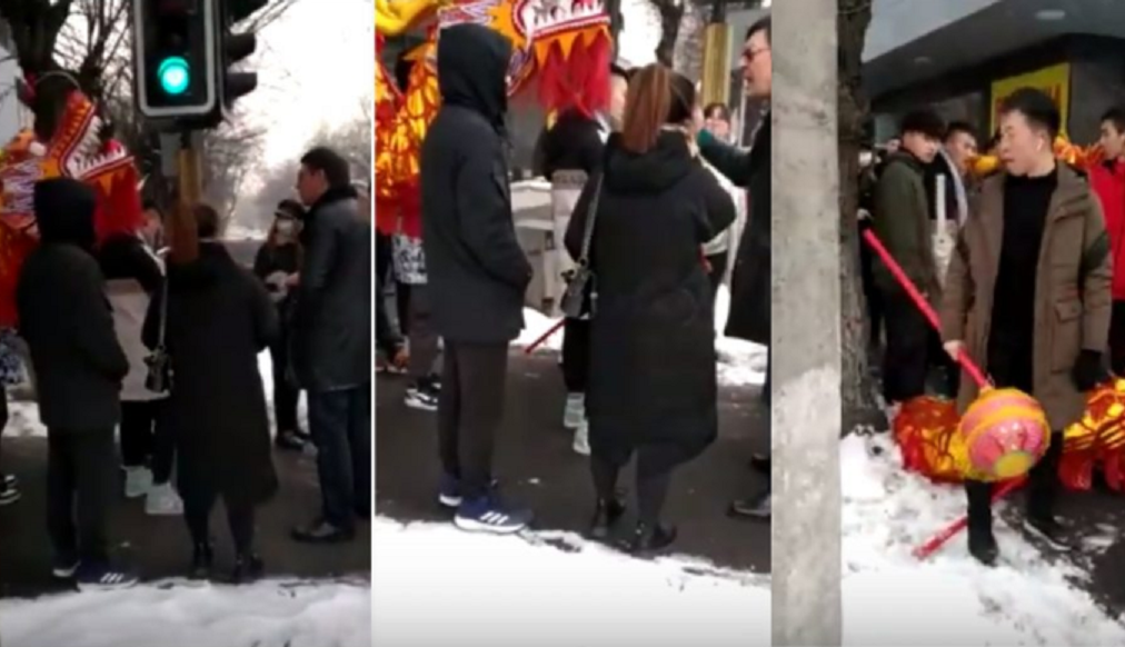 Жаңа жылды тойлатқысы келген бір топ қытайға Алматы тұрғындары қарсы шықты