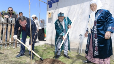 Алматы облысында "Өнегелі ұрпақ" акциясы аясында жүзден астам ардагердің ауласы абаттандырылды
