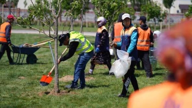 Túrkistanda «Taza Qazaqstan» baǵdarlamasy aıasynda bir aptada elýge jýyq senbilik ótkizildi