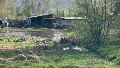 ШҚО-да су деңгейі көтеріліп, Зубовск кентінде 13 үйдің ауласын су басты