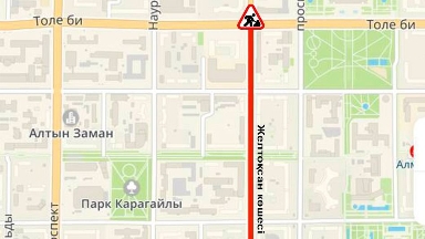 Алматыда Желтоқсан көшесінің бір бөлігі уақытша жөндеуге жабылады