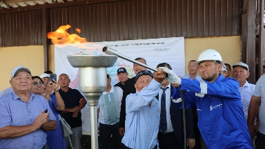 Түркістан: Мақтааралда 5 елді мекенге табиғи газ берілді