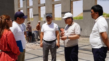Қазығұртта әлеуметтік нысандардың құрылысы мен жөндеуі бақылауға алынды