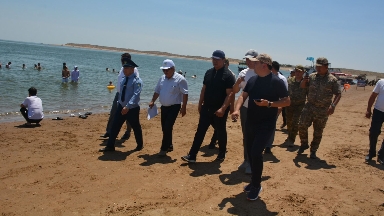ТҮРКІСТАН: ШАРДАРАДАҒЫ ТУРИСТІК НЫСАНДАРДА ДЕМАЛУШЫЛАРҒА ҚОЛАЙЛЫ ЖАҒДАЙ ЖАСАЛУДА