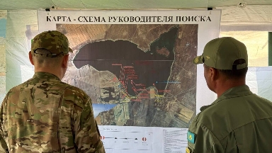 Сорбұлақта жоғалған әскери тікұшақтың сынықтары көрсетілді