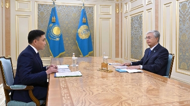 Шымкент әкімі президентке есеп берді